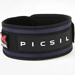 PICSIL Weight Lifting Belt, Workout Belt for Exceptional Core & Back Support, Weightlifting Belt Ideal for Squats, Lunges, & Barbell Exercises, Customizable with Space for Patches