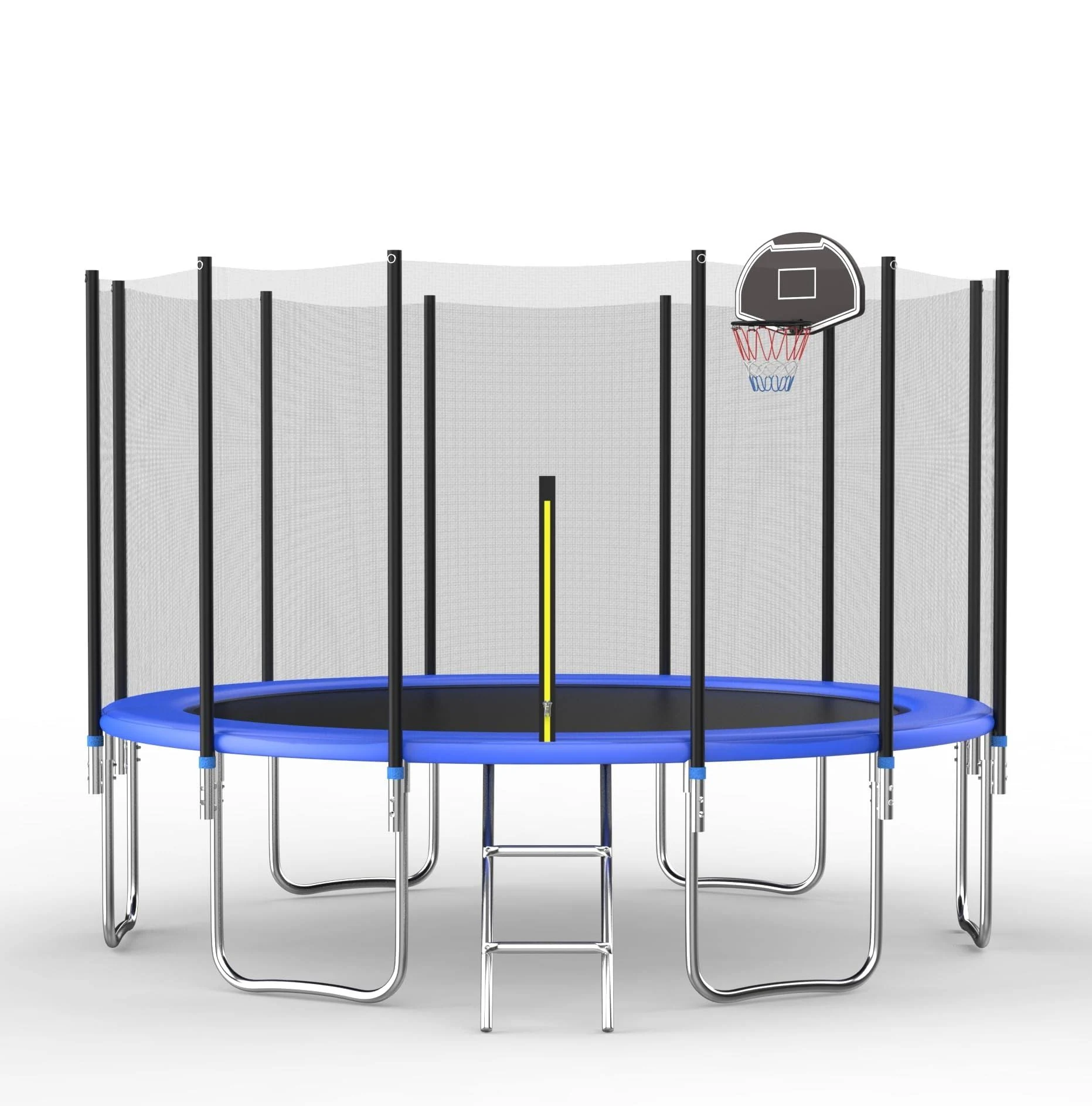 Evedy 16FT 14FT 12FT Trampoline Set with Swing, Slide, Basketball Hoop,Sports...