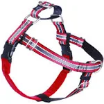 2 Hounds Design Freedom No-Pull Dog Harness with Leash, Reflective, Adjustable Comfortable Dog Harness with Front Clip for Everyday Walking, Made in USA (Large 1") (Reflective Red)