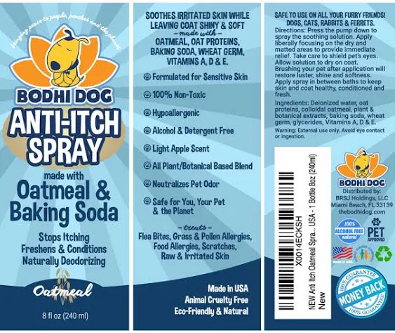 Bodhi Dog Itch Relief Spray | Natural Soothing Relief for Dry, Itchy, 