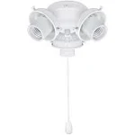 Aspen Creative Corporation 3 - Light Ceiling Fan Branched Light Kit, White 22002-21