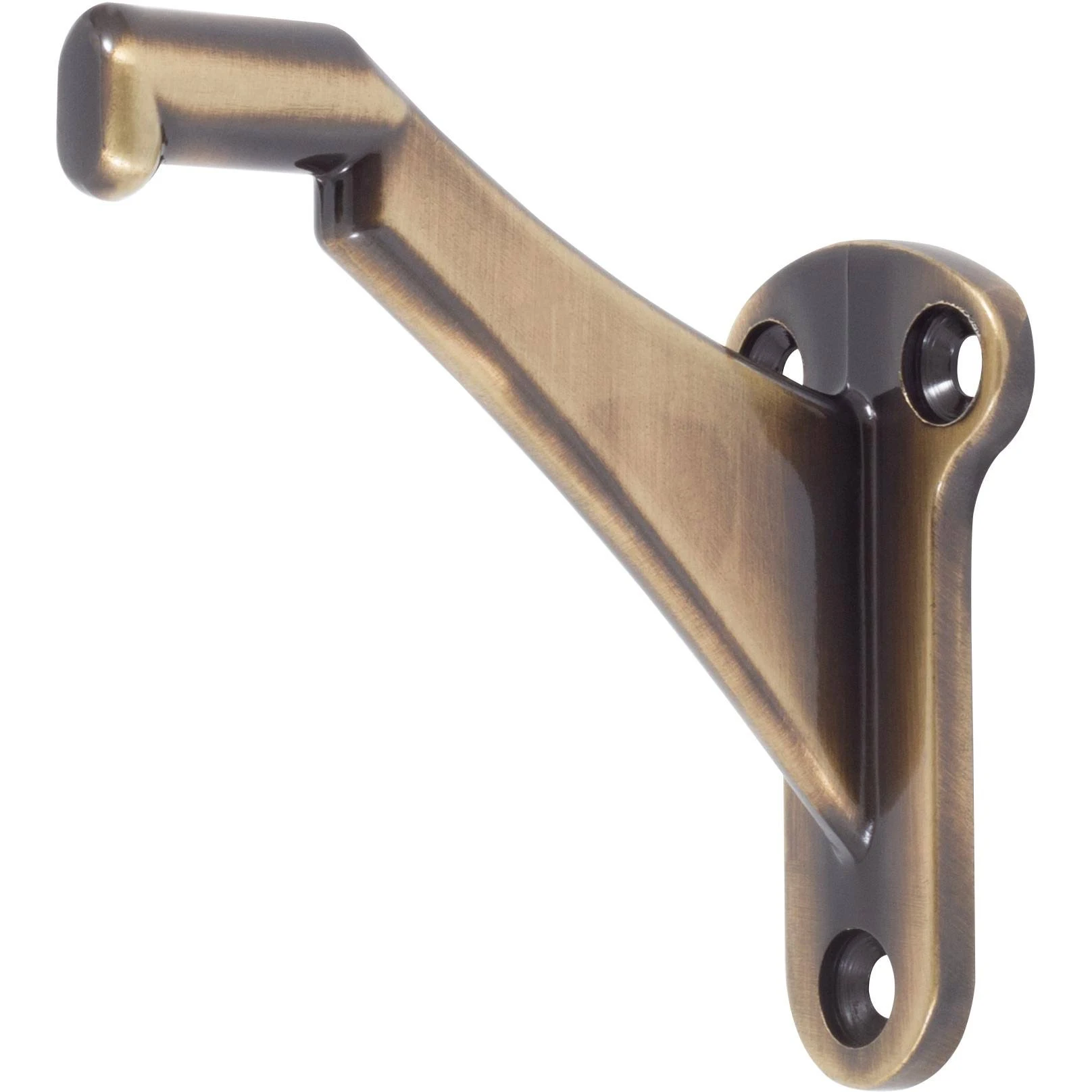 Heavy-Duty Handrail Bracket, Antique Brass by Stone Harbor Hardware