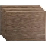 Fasade Ripple 18.25-in x 24.25-in Argent Bronze Backsplash Panels Lowes.com