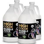 Froggy's Fog High Color Bubble Juice, Strong, Long-Lasting Bubble Solution Creates Iridescent Bubbles for Bubble Machines and Bubblers, 4 Gallon Case