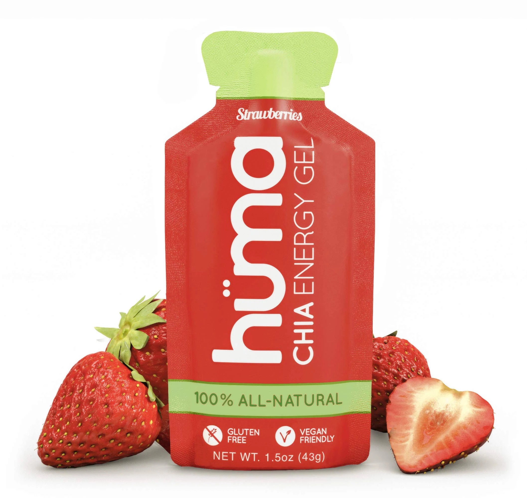 Hüma Chia Energy Gel Huma Chia Energy Gel, Strawberries, 12 Gels - Premier Sports ...