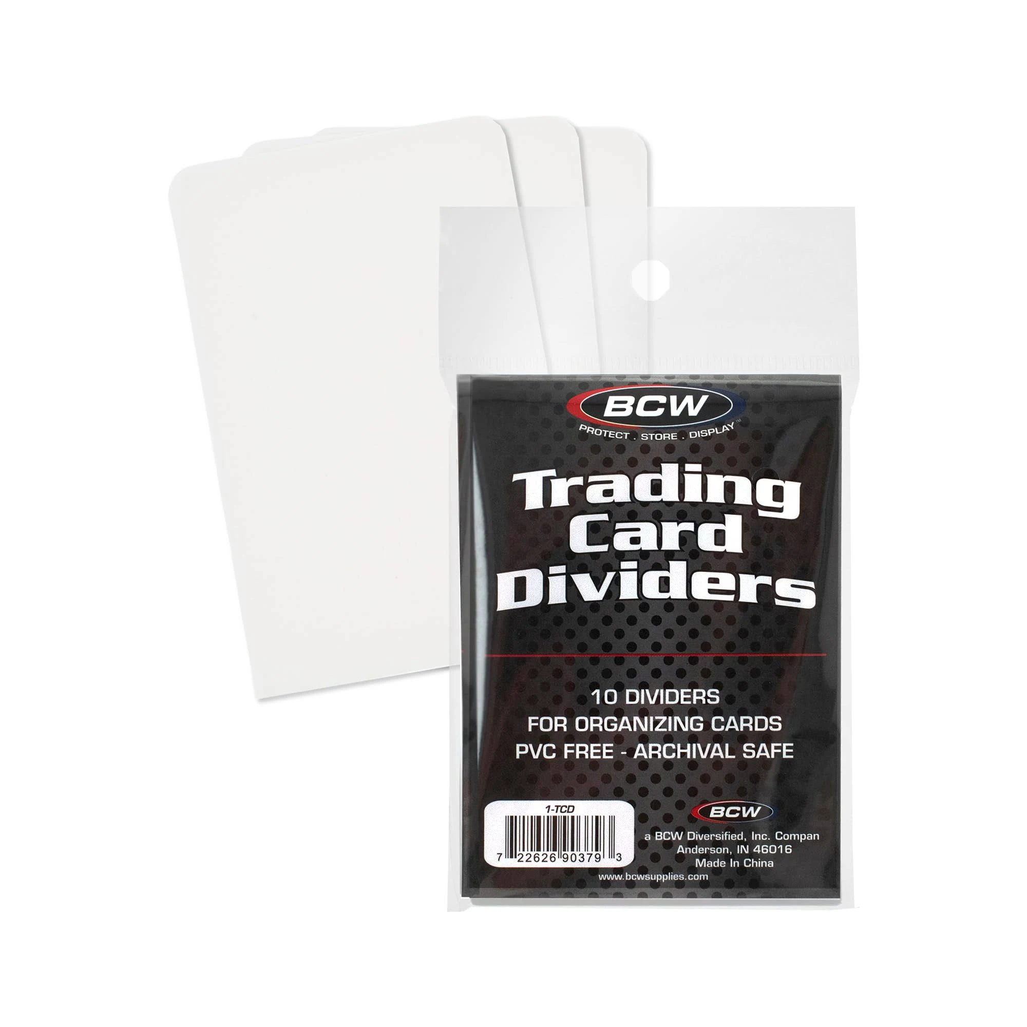 (10) Packs of BCW Brand Trading Card Divider Cards(100 Dividers Total)