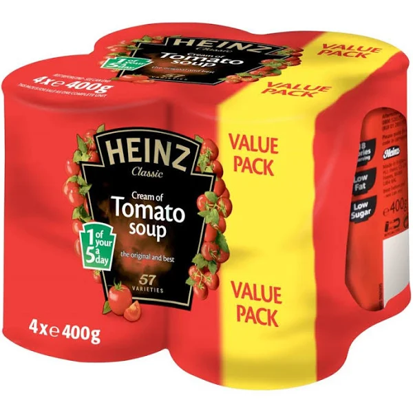 Heinz Cream Of Tomato Soup 4 X 400G