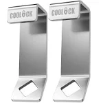 2 Pack Cooler Lock Bracket with Bottle Opener – Compatible with Yeti/RTIC Coolers - Heavy Duty Lock Brackets for Coolers Tie Down Accessories – Stainless Steel Construction/Large Diamond Hole…