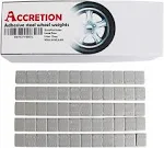 ACCRETION 360Pcs 1/4 Oz, 0.25 Oz, Grey, Adhesive Wheel Weights, USA Made White Tape