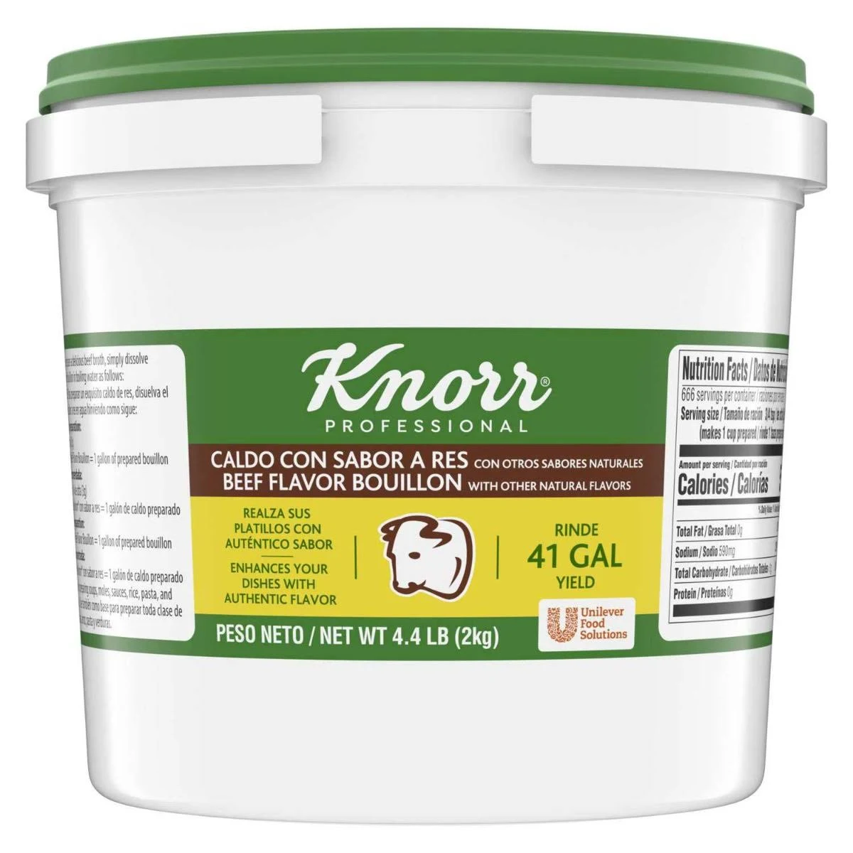 Knorr Professional Caldo de Res,Beef Bouillon with Beef Flavor 4.4 lbs Pack of 1