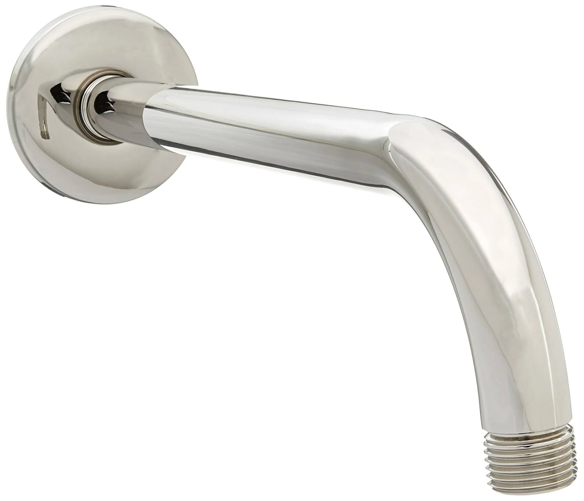 American Standard 1660194.013 12 inch Wall Mount Shower Head Arm and Round Escutcheon, Polished Nickel