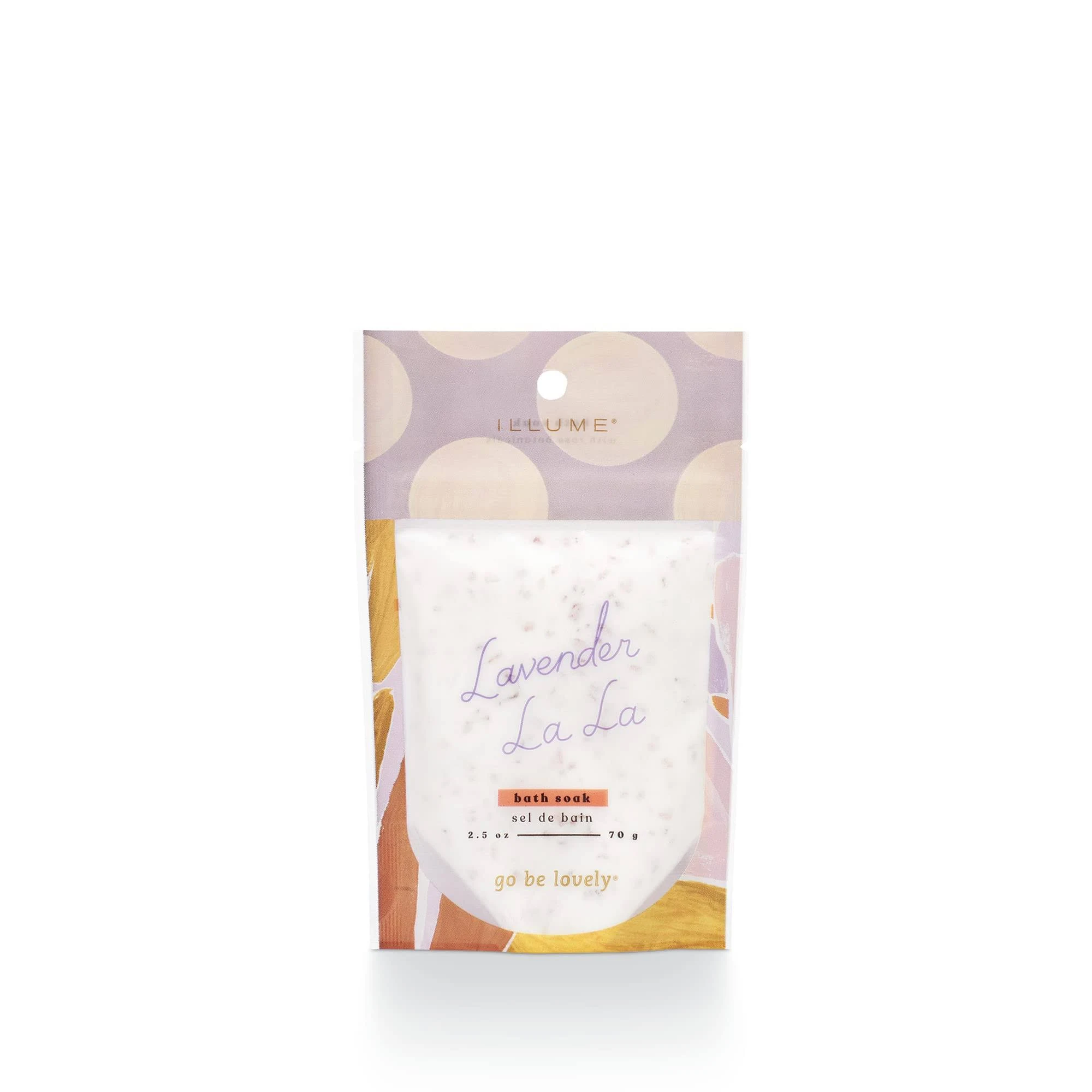 Illume Go Be Lovely Lavender La Bath Soak, 2" L x 2" W x 1" H