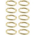 10PCS Zinc Alloy Round Spring Clips Carabiner - 1-1/2&#034; Gate O Ring Round Cara...