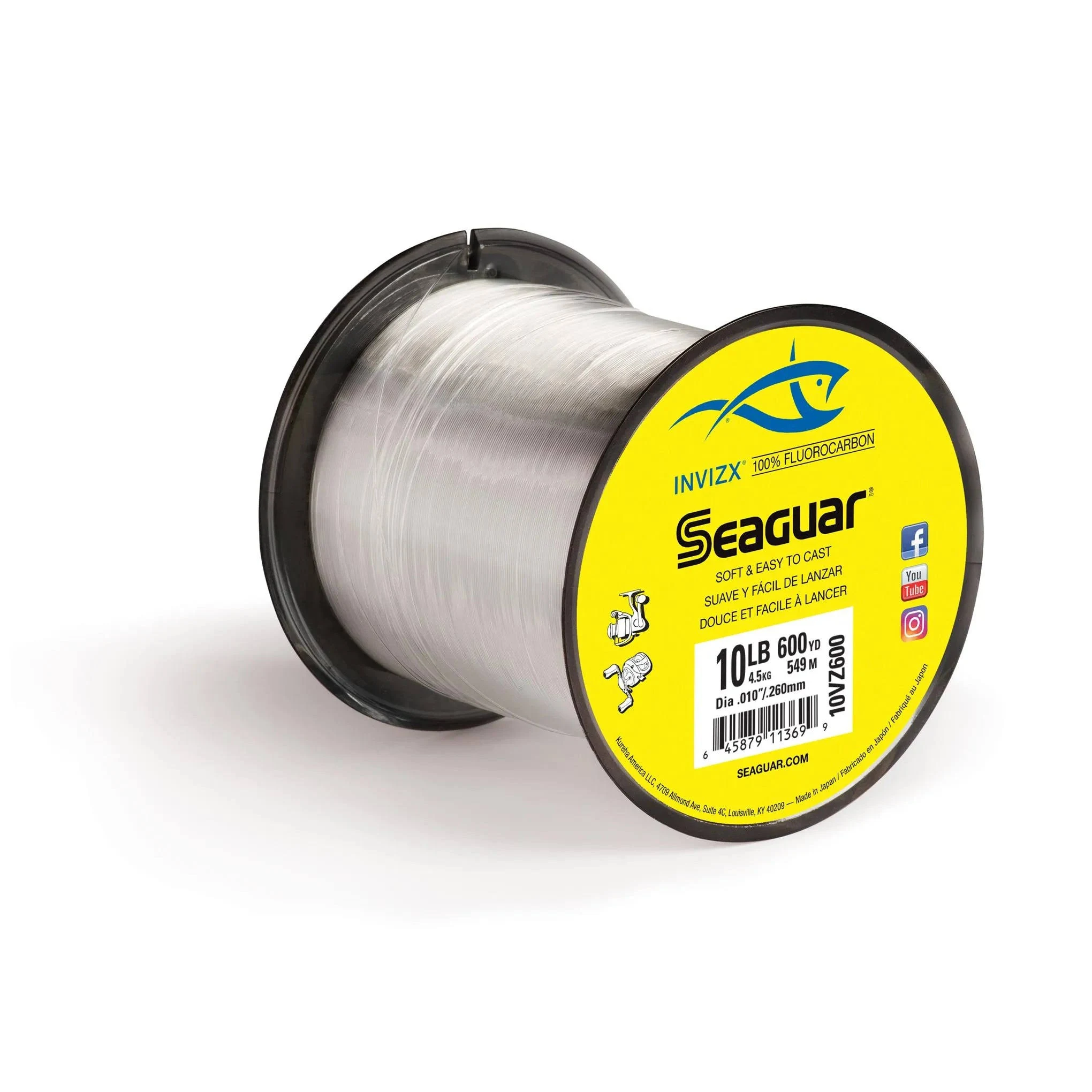 Seaguar InvizX Fluorocarbon Fishing Line