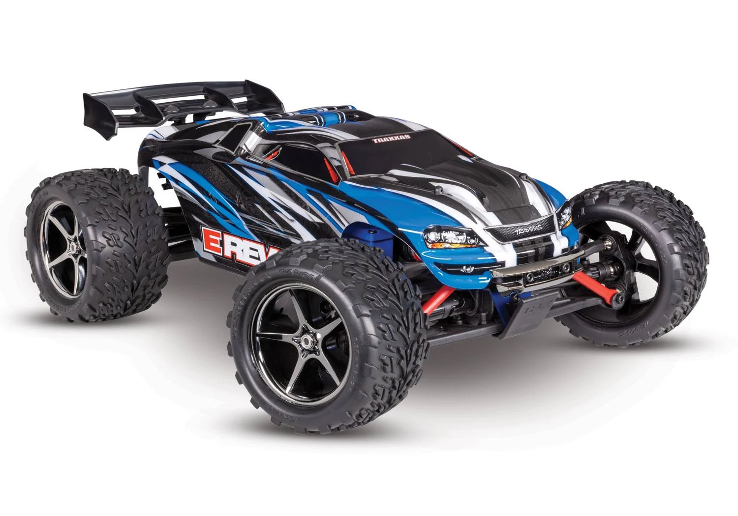 Traxxas - 1/16 Scale E-Revo: 4x4 Monster Truck w/USB-C (Blue)