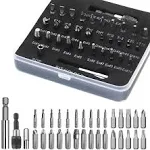 33-Piece Damaged Screw Extractor Kit - Easy Out, Stripped Screw Removal Set, Ext