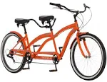 Kulana Lua Tandem Adult Beach Cruiser Bike, Double Rider Bicyle, Mens and Womens 26-Inch Wheels, Single to 7-Speeds