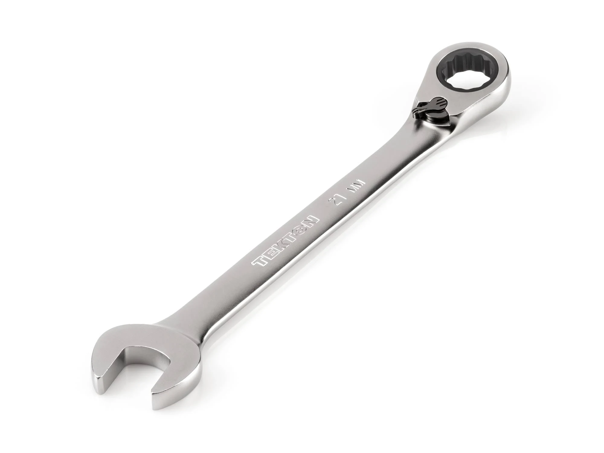 TEKTON 21 mm Reversible 12-Point Ratcheting Combination Wrench | WRC23421