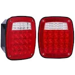 Vouke 38 LED 12V Universal Tail Brake Turn Stop Licence Back up Lights for Tr...