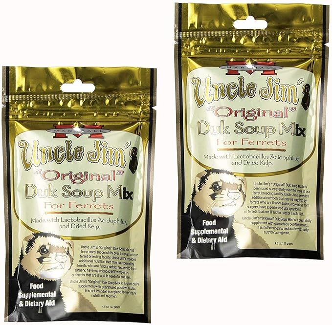 Marshall Pet Products Uncle Jim&#039;s Original DUK Soup Mix for Ferrets - Pack of 2