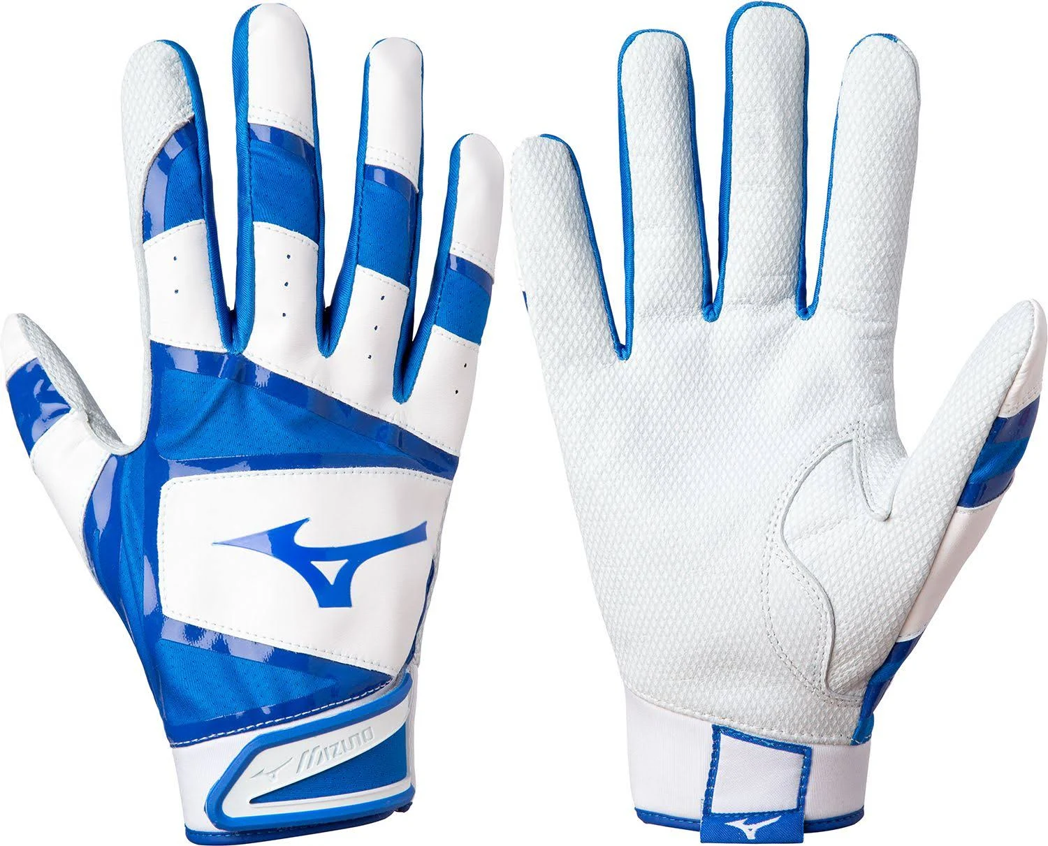 Mizuno B-303 Baseball Batting Gloves | Pair | Adult and Youth | Full Grain Leather Palm | AirMesh Inserts | QuikAdjust Wrist Tab