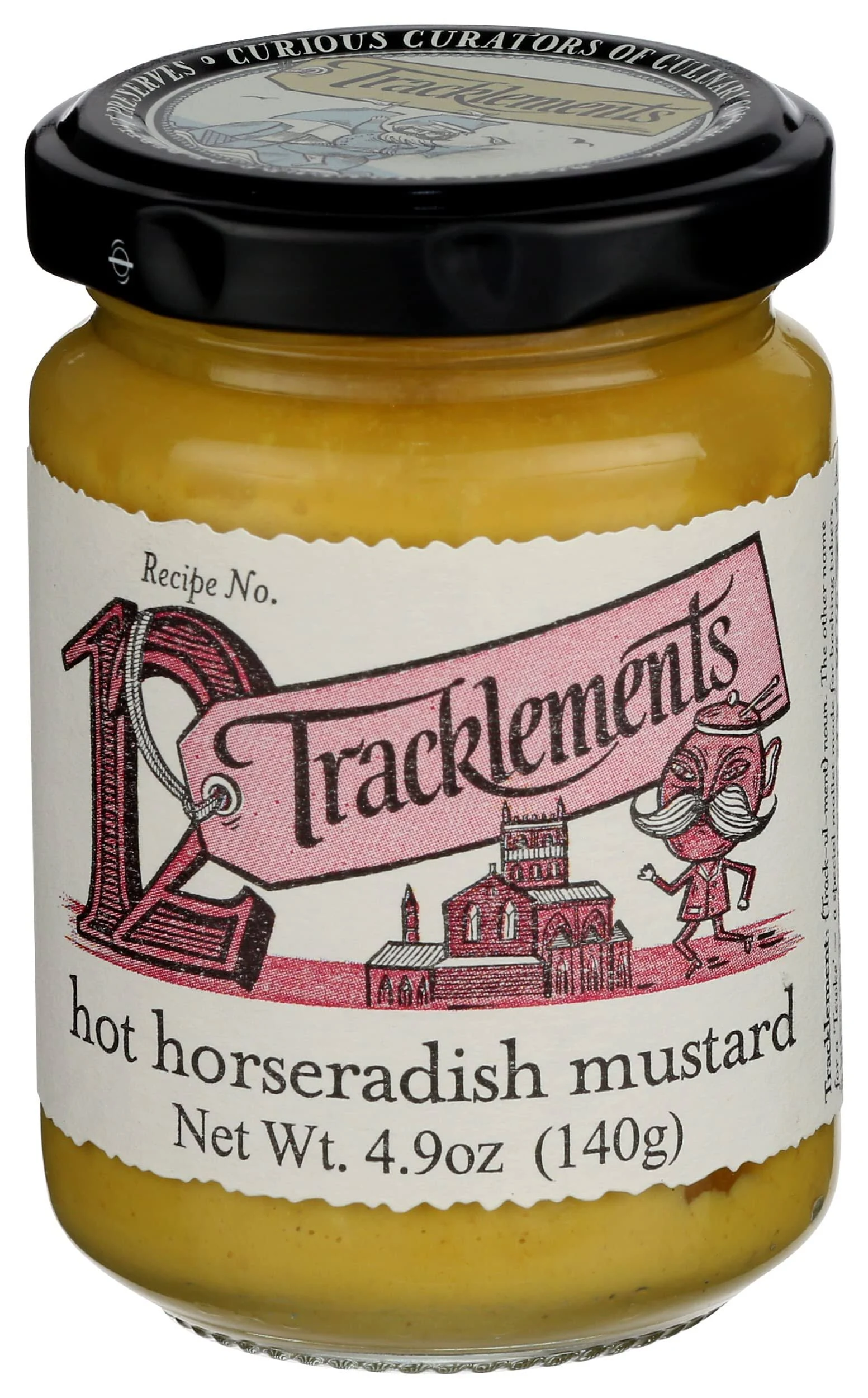 TRACKLEMENTS Hot Horseradish Mustard, 4.9 OZ