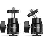 SmallRig 1/4" Camera Hot Shoe Mount with Additional 1/4" Screw, 2-Pack