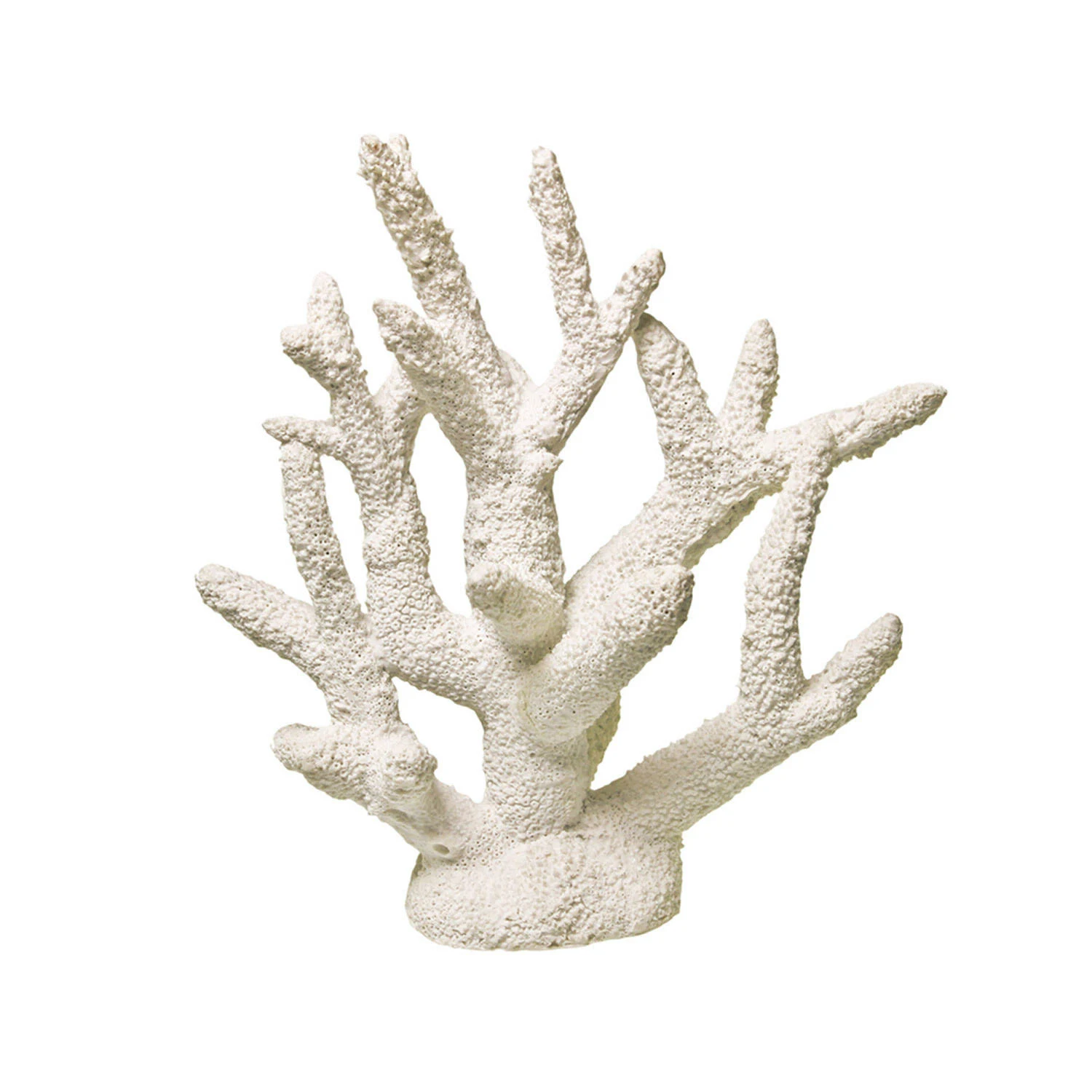 Blue Ribbon EE-1763 Exotic Environments Staghorn Coral Aquarium Ornament,White Medium