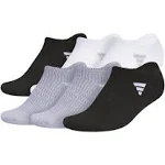 Adidas Women's Superlite 3.0 6-Pack No Show Socks (White/Black/Grey)