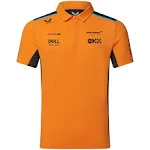 McLaren F1 Men&#039;s 2023 Team Replica Polo Shirt Large Papaya