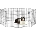 Portable Pet Exercise Play Pen Panel Fence Puppy Dog Out Back Yard Cage 30 Inch