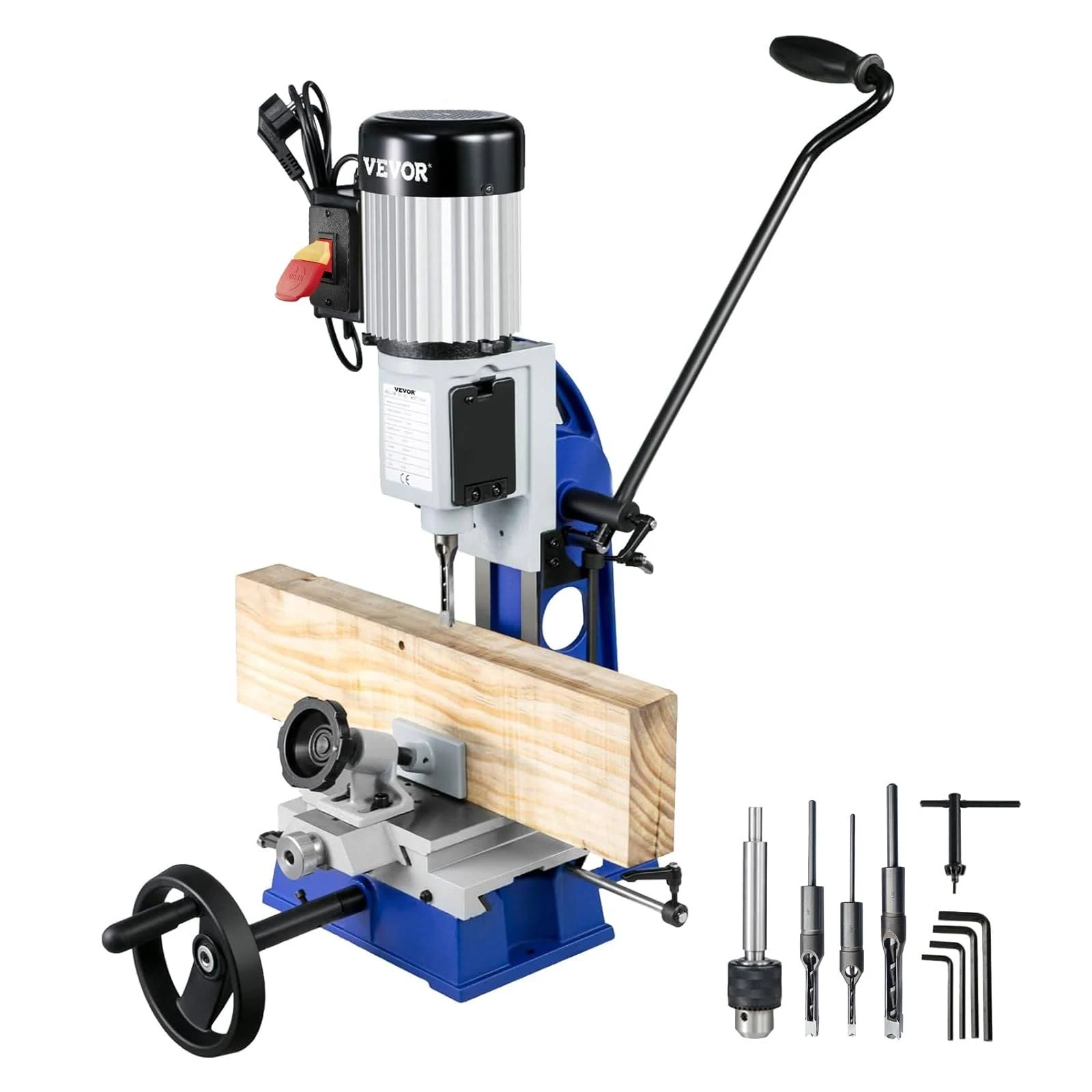 VEVOR Woodworking Mortise Machine, 3/4 HP 3400RPM Powermatic Mortiser with Chisel ...