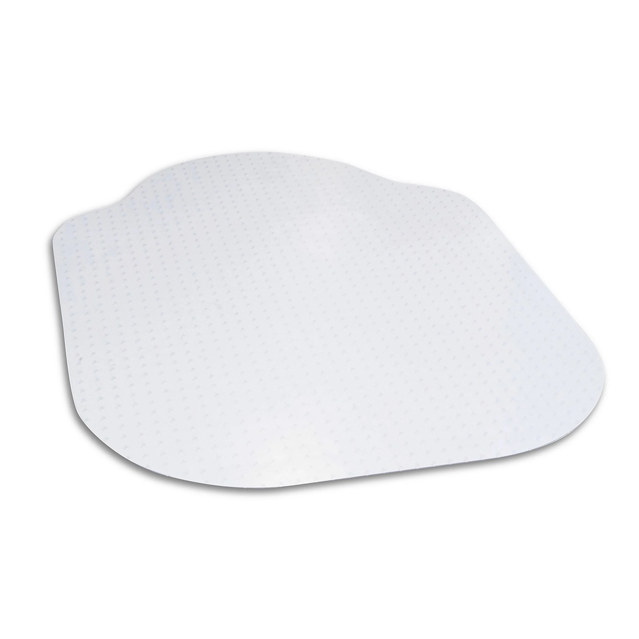 Evolve Modern Shape 39 in. x 52 in. Clear Office Chair Mat with Lip for Low and ...