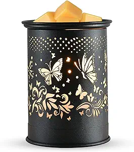 Metal Wax Warmer,Wax melt Warmer,Candle Wax Burner, Kobodon Electirc Wax Melt Warmer Candle Melter for Home Office Decor(Butterfly)