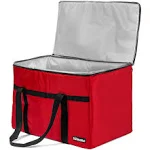 Homevative Thermal Insulated XL Food Delivery Bag, Red