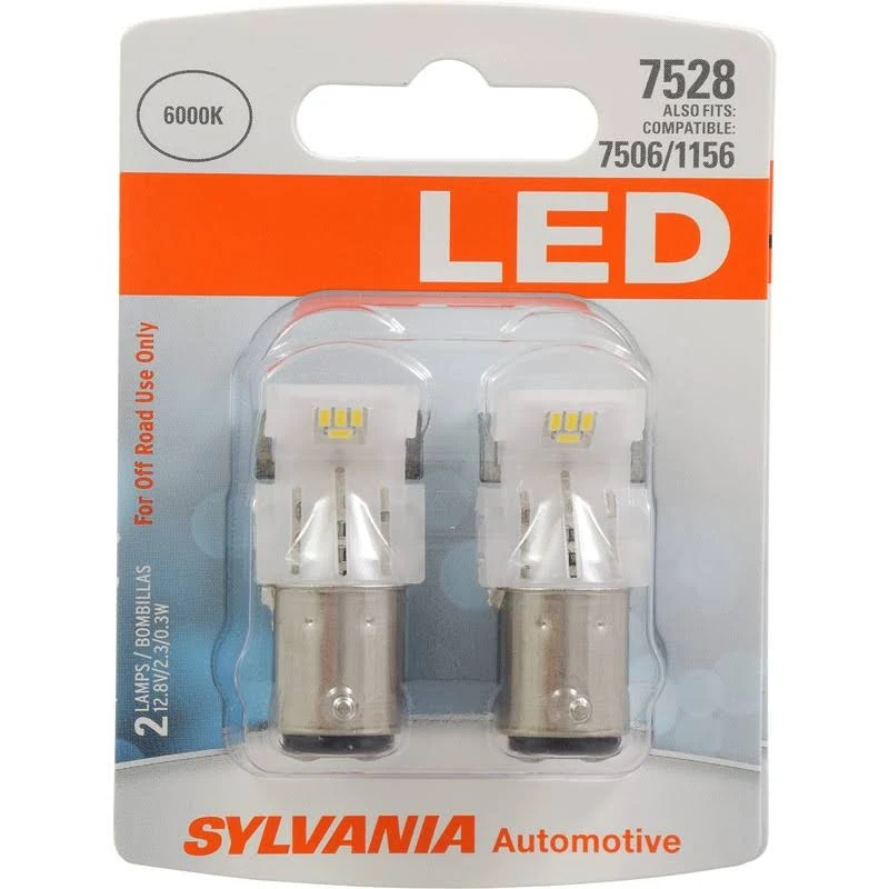 Sylvania 7528 White LED Bulb Contains 2 Bulbs