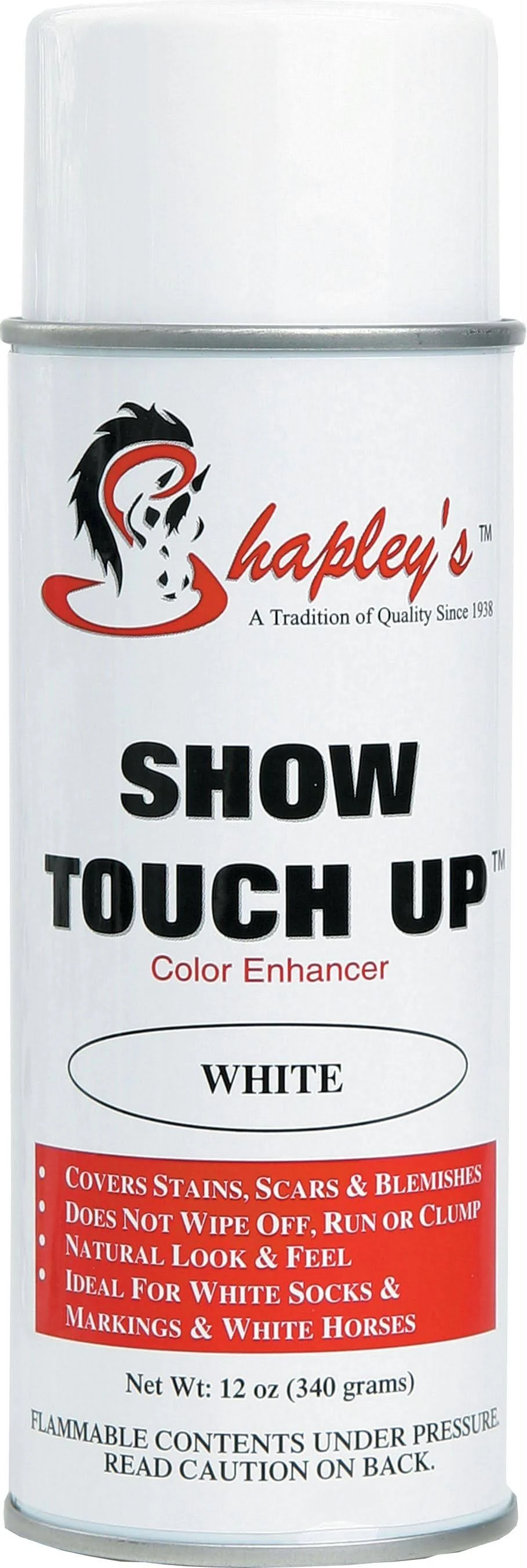 Shapleys Show Touch Up BLACK 10oz Equine Show Clean Hair Color Dye Cover Stains