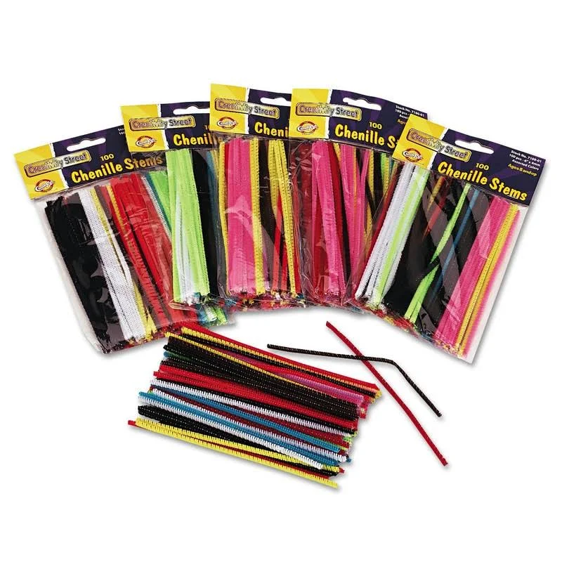 Chenille Stems, 6" Assorted