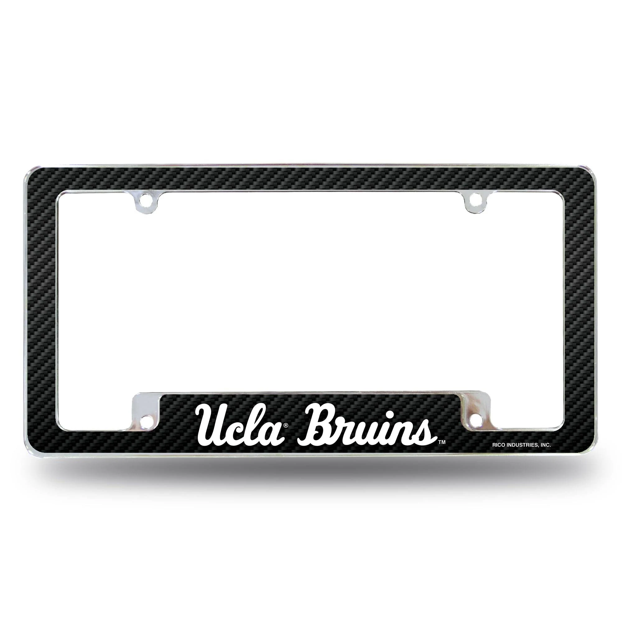 Rico Industries NCAA All Over Chrome Frame 12" x 6" Chrome All Over Automotive ...