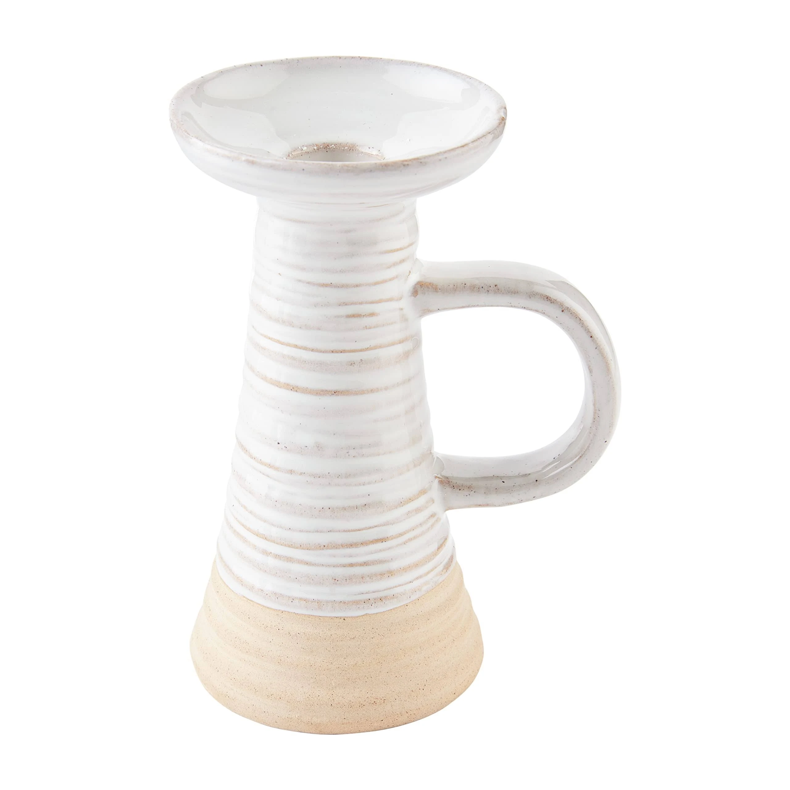 Mud Pie Stoneware Taper Candleholder