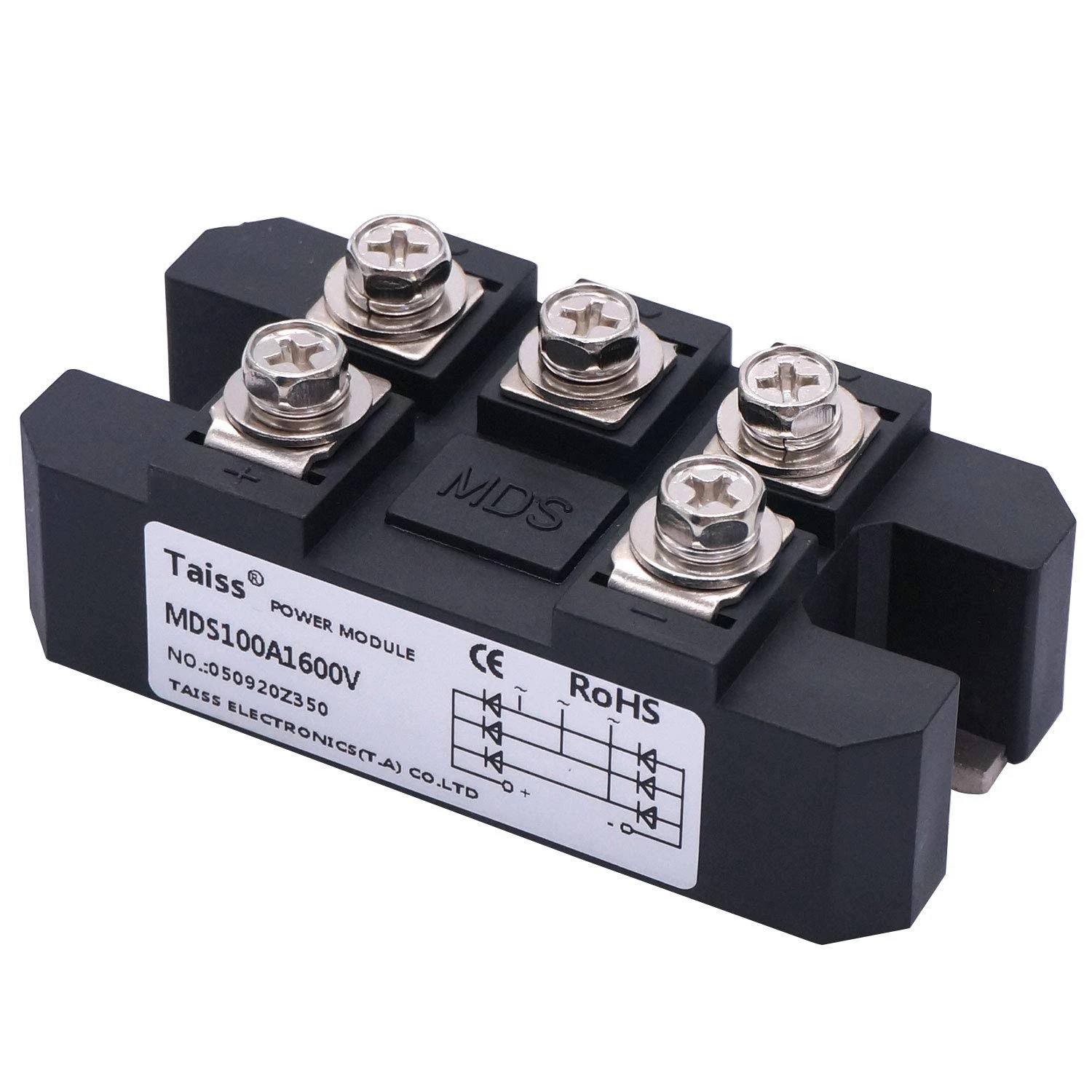 Taiss 100a 1600v 5 Terminal 3-phase Diode Bridge Rectifier - Mds-100a Module