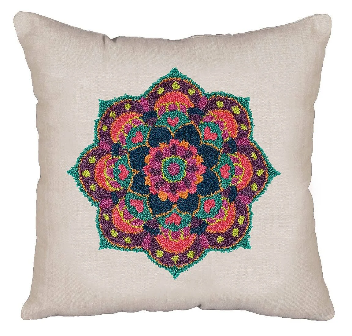 Design Works Crafts Mandala Punch Needle Pillow Kit