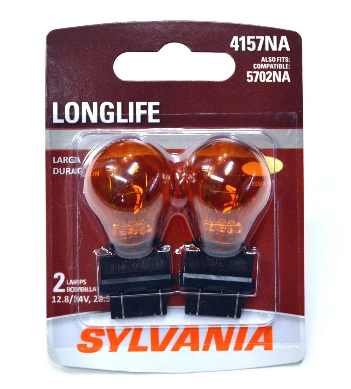 Sylvania Long Life 4157NA 3157NA 5702NA 28.5W DRL 1 Replacement Bulb Turn Signal