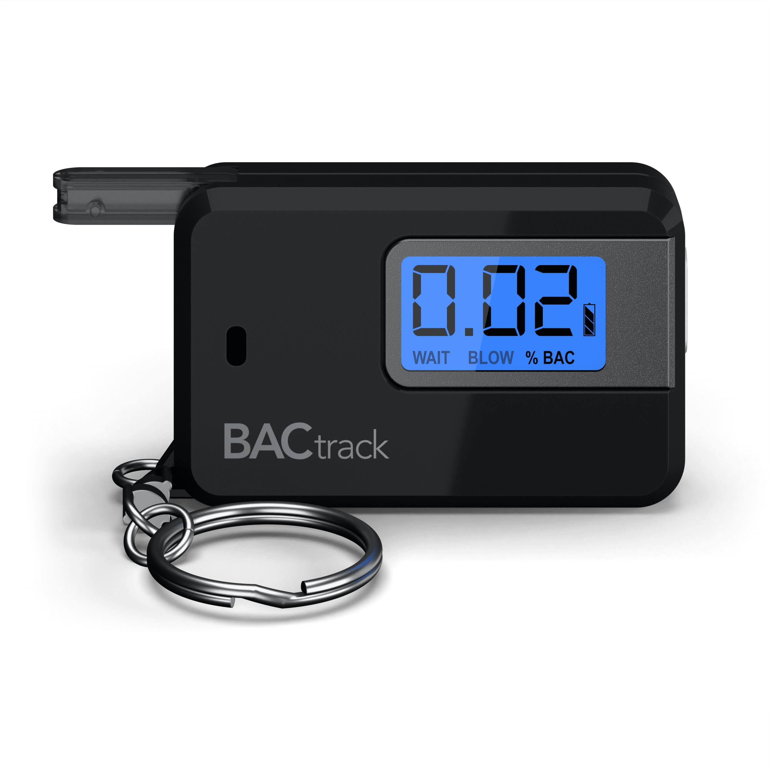 Go Keychain Breathalyzer (Black) | Ultra-Portable Pocket Keyring Alcohol Test...