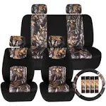 Buck59 Hunting Inspired Print Seat Covers Fit For Car Truck SUV Van–Full Set