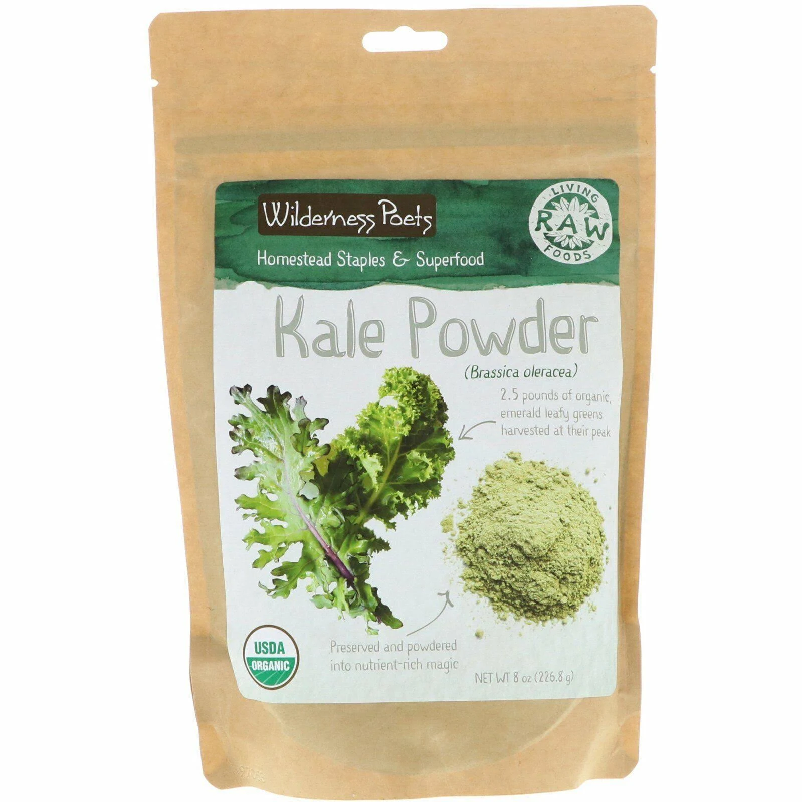 Wilderness Poets, Organic Kale Powder, 8 oz (226 g)