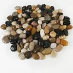 CONSDAN 24 lbs River Rocks, Stonecreek, Decorative Garden Stones for Plant Landscaping, Polished Gravel Filler Pebbles for Home Decoration, Vases, Su