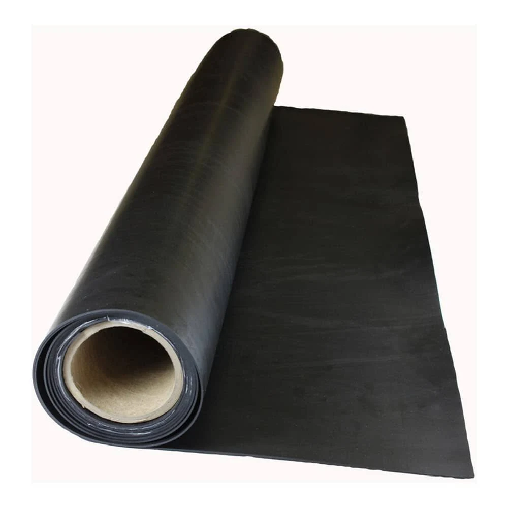 Rubber Roll, Hypalon, Rubber Width 12 in, Rubber Length 5 ft, Rubber Thickness 1/16 in, 60A, Plain Backing