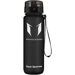 Super Sparrow Tritan Sports Water Bottles, Black, 500ml / 17oz