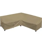 Flexiyard Heavy Duty Outdoor Sectional Sofa Cover, 100"X100" Waterproof 600D Patio Sectional Couch Cover, V-Shaped Lawn Patio Furniture Cover